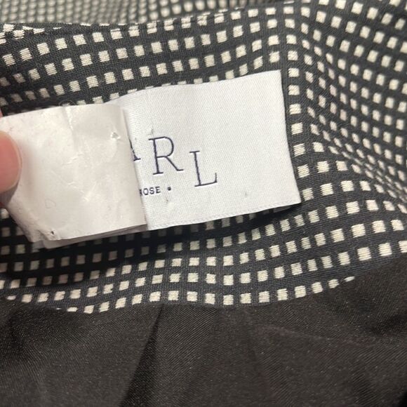 pearl by Lela Rose Sleeveless Checked Double Breasted Sheath Dress Sz 6 - Picture 14 of 15